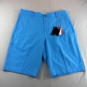 Puma Jackpot Shorts Men 32 Blue Drycell Stretch 10" Performance Chino Preppy NEW